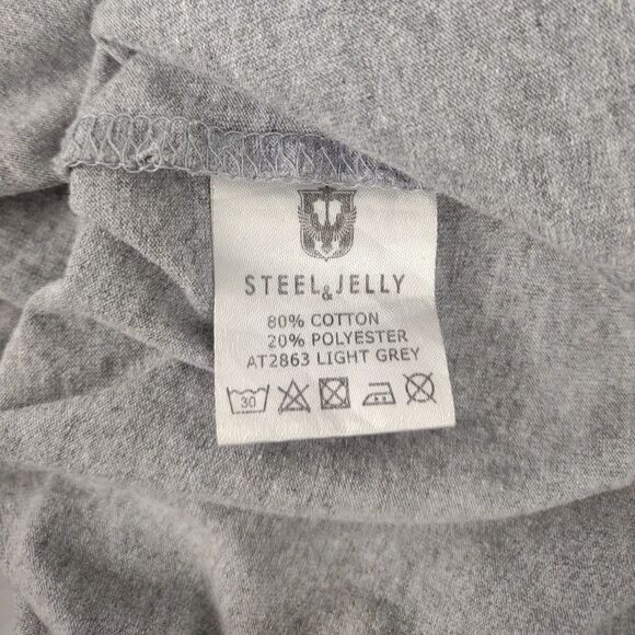 Steel & Jelly London Men's L Automobiles Print Pocket T-Shirt, Gray Large Cars - Picture 4 of 6